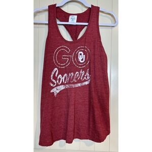 OKLAHOMA SOONERS OU Rivalry Threads Sleeveless Women's Tank Top‎ Shirt Sz M open